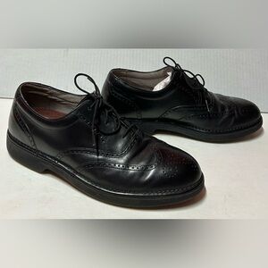 Rockport Men’s Dressport Heritage Wing Tip Black Leather Oxfords